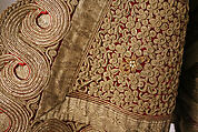 Coat, silk, metallic, Greek