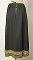 Wedding ensemble, (a, b) wool
(c, d, e, l) cotton
(f, g) silk
(o, p) leather, French (Breton)