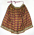 Wedding ensemble, (a, b) wool
(c, d, e, l) cotton
(f, g) silk
(o, p) leather, French (Breton)