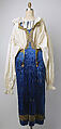 Ensemble, silk, cotton, metallic, Italian