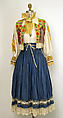 Ensemble, cotton, silk, European, Eastern
