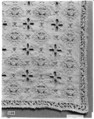 Cover, Linen, cutwork, possibly Spanish