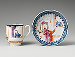 Cup, Soft-paste porcelain, British