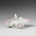 Sauceboat (one of a pair), Worcester factory (British, 1751–2008), Soft-paste porcelain, British, Worcester