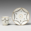 Coffee cups (6) (part of a service), Caughley Factory (British, ca. 1772–1799), Soft-paste porcelain, British, Caughley