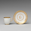 Six coffee cups (part of a service), Worcester factory (British, 1751–2008), Soft-paste porcelain, British, Worcester