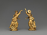 Angel (one of a pair), Bronze, fire-gilt, Italian, probably Florence