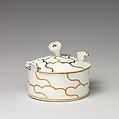 Butter dish with cover (part of a service), Worcester factory (British, 1751–2008), Soft-paste porcelain, British, Worcester