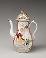 Coffeepot, Worcester factory (British, 1751–2008), Soft-paste porcelain, British, Worcester