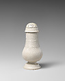 Caster, Salt-glazed stoneware, British, Staffordshire