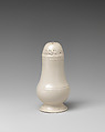Pepper castor, Salt-glazed stoneware, British, Staffordshire