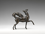 Roebuck attacked by hound, Bronze, Italian, Rome