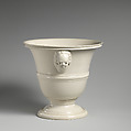 Cachepot, Salt-glazed stoneware, British, Staffordshire
