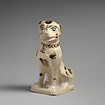 Dog, Salt-glazed stoneware, British, Staffordshire