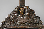 Crucifix on a Golgotha base, Base by Giuseppe de&#39; Levi (Italian, Verona 1522–1611/14 Verona), Corpus: bronze, fire-gilt; cross and base: bronze, Italian, Verona