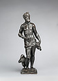 Jupiter with a thunderbolt, Possibly from the workshop of Joseph de Levis (Italian, Verona 1522–1611/4 Verona), Bronze, Italian, possibly Verona