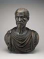 Bust of a Roman, Bronze, partially oil-gilt, Italian