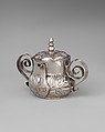 Miniature posset cup with cover, George Manjoy (British, active 1685–ca. 1720), Silver, British, London