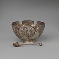 Miniature monteith, Probably by George Manjoy (British, active 1685–ca. 1720), Silver, British, London