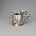 Miniature tankard, George Manjoy  British, Silver, British, London