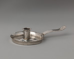 Miniature chamber candlestick, George Middleton  British, Silver, British, London
