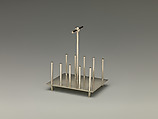 Toast rack, Christopher Dresser (British, Glasgow, Scotland 1834–1904 Mulhouse), Silver-plated metal, British