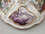 Covered bowl and stand, Le Nove Porcelain Manufactory, Hard-paste porcelain, Italian, Nove