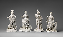Europe, from Allegories of the Four Continents, Fulda Pottery and Porcelain Manufactory (German, 1764–1789), Hard-paste porcelain, German, Fulda