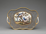 Tray (plateau Duplessis) (part of a service), Sèvres Manufactory (French, 1740–present), Soft-paste porcelain 
decorated in polychrome enamels, gold, French, Sèvres