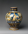 Vase, Maiolica (tin-glazed earthenware), Italian