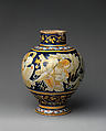 Vase, Maiolica (tin-glazed earthenware), Italian