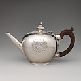 Teapot, David King, Silver, wood, Irish, Dublin