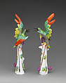 Bird of paradise (quetzal) (one of a pair), Meissen Manufactory (German, 1710–present), Hard-paste porcelain, German, Meissen