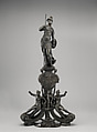 Andiron with figure of Minerva (one of a pair), Style of Danese Cattaneo (Italian, ca. 1512–1572), Bronze, Italian, Venice