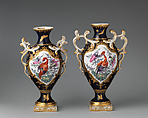 Vase (one of a pair), Chelsea Porcelain Manufactory (British, 1744–1784), Soft-paste porcelain, British, Chelsea