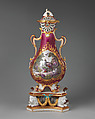 Perfume vase, Chelsea Porcelain Manufactory (British, 1745–1784, Gold Anchor Period, 1759–69), Soft-paste porcelain, British, Chelsea