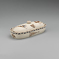 Ewer and basin, soap and brush boxes, Earthenware, probably British, Staffordshire