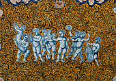 Tea tray (Plateau), Based on engravings by Pierre Brebiette (French, Mantes-sur-Seine ca. 1598–1642 Paris), Faience (tin-glazed earthenware), French, Rouen