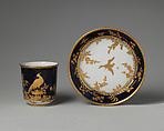 Cup and saucer, Chelsea Porcelain Manufactory (British, 1745–1784, Gold Anchor Period, 1759–69), Soft-paste porcelain, British, Chelsea