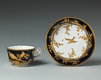 Teacup (one of 8) (part of a service), Chelsea Porcelain Manufactory (British, 1745–1784, Gold Anchor Period, 1759–69), Soft-paste porcelain, British, Chelsea