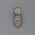 Watch, Movement by John Midnall (recorded ca. 1620–41), Case: silver; Movement: gilded brass and steel, partly blued, British, London