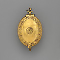 Watch and key, Watchmaker: John Wright (British, active ca. 1620–40), Gilded brass and blued steel, British, London