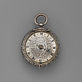Clock-watch, Watchmaker: Jeremie Gregorie (British, Clockmakers' Company 1652, master 1665, died 1685), Silver, British, London