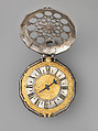 Repeater watch and key, Watchmaker: Bartholomew Newsam (British, recorded 1565, died 1587), Gilt metal, silver, British