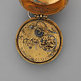 Watch, Movement by James Vautrollier (recorded working 1622–41; Clockmakers&#39; Company 1632), Case: silver, partly gilded, and gilded brass; Movement: gilded brass and steel, partly blued, British, London