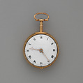 Watch, Watchmaker: John Holmes (British, 1727–1797), Gold, enamel, British, London