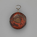Repeater watch, Watchmaker: William Webster (British, Clockmakers&#39; Company 1710–34, died 1735), Copper, enamel, silver, British, London