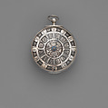 Watch, Watchmaker: Thomas Windmills (British, active 1686, Clockmakers&#39; Company 1695, master 1719–32), Silver, enamel, British, London