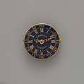 Watch movement, Watchmaker: Charles Cabrier (British, ca. 1740–60), Silver enamel, gilt-metal, British, London