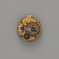 Watch movement, Watchmaker: Charles Cabrier II (British, act. 1719–d. 1776), Silver enamel, gilt-metal, British, London